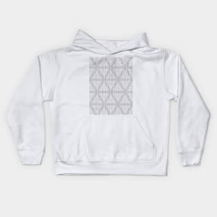 qbert snowflake pattern Kids Hoodie